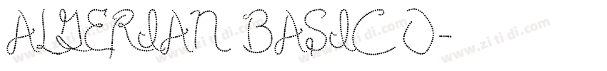 ALGERIAN BASIC D字体转换